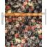 Kép 2/5 - Elasztikus csipke – Színes virág mintával, bordó