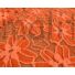 Kép 6/6 - Elasztikus csipke – Narancssárga színben, nagy virágos mintával