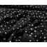 Kép 4/5 - Elasztikus csipke – Fekete színben, ezüst glitteres pöttyökkel