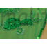 Kép 4/4 - Alkalmi tüll – 3D virágos mintával, zöld színben,