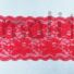 Kép 1/4 - Csipke szalag – Elasztikus csipke, piros színben, rózsa mintával, 13cm