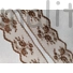 Kép 5/5 - Csipke szalag – Közép barna színben, virágcsokor mintával, 70mm (180730)