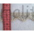 Kép 2/4 - Csipke szalag – Nyers színű, cakkos pamut csipke, 2cm