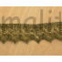 Kép 3/3 - Csipke szalag – Fényes antik arany színű, cakkos csipke, 2,8cm