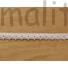 Kép 3/3 - Csipke szalag – Fehér és szürke színű, köríves pamut csipke, 1cm