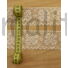 Kép 2/3 - Csipke szalag – Vajszínű műszál csipke lóhere mintával 5,5cm