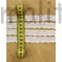 Kép 2/3 - Csipke szalag, pamut – Fehér madeira csipke, 1,5cm
