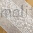 Kép 1/3 - Csipke szalag – Elasztikus fehér színben, 35,5cm
