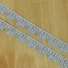Kép 1/2 - Csipke szalag – Világoskék pamut csipke, lurexes, 2,5cm