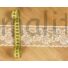 Kép 2/3 - Csipke szalag – Vajszínű műszál csipke margaréta mintával, 6.5 cm