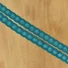 Kép 1/3 - Csipke szalag – Türkizzöld színben, elasztikus, 2cm