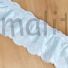 Kép 1/3 - Dísz szalag – Világoskék színben, hímzett mintával, 11cm