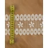 Kép 2/3 - Csipke szalag – Fehér színben, körös szegéllyel, 9,5cm