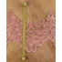 Kép 2/3 - Csipke szalag – Horgolt hatású, mályva színben, 19cm