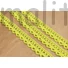 Kép 3/3 - Csipke szalag – Kivizöld színű pamutcsipke, 1,2cm