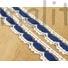 Kép 3/3 - Csipke szalag – Fehér-kék színű pamutcsipke, 2cm