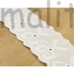 Kép 3/3 - Csipke szalag – Fehér madeira szalag masni mintával, 38mm (1313)