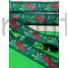 Kép 2/3 - Hímzett szalag – Matyó mintával, zöld alapon, 5cm