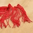 Kép 1/3 - Viszkóz rojt – Piros színben, 14cm