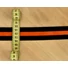 Kép 2/3 - Bársony szalag – Barna-sárga csíkos, nem elasztikus, 38mm
