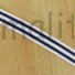 Kép 1/3 - Szövött szalag – Kék-fehér csíkos mintával, 2cm