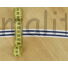 Kép 2/3 - Szövött szalag – Kék-fehér csíkos mintával, 2cm