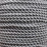 Kép 1/2 - Sodrott zsinór – Ezüstszürke színben, fényes, 3mm