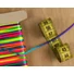 Kép 2/3 - Szatén zsinór – Patkányfarok szivárvány színben, 2mm