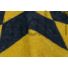 Kép 4/4 - Gyapjú szövet – Kék sárga rombuszos mintával, két oldalas