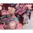 Kép 5/6 - Barbi Crepe – Bordó alapon színes nagy virágos mintával