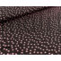 Kép 3/4 - Viszkóz jersey – Fekete alapon apró rózsaszín szívecske mintával