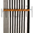 Kép 2/5 - Viszkóz jersey – Fekete-fehér változatos szélességű csíkos mintával