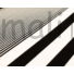 Kép 5/5 - Viszkóz jersey – Fekete-fehér változatos szélességű csíkos mintával