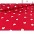 Kép 3/4 - Pamut jersey – Piros alapon fehér szívecske mintával