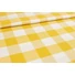 Kép 3/3 - Damaszt  – Sárga és fehér nagy kockás szőtt mintával