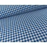 Kép 3/5 - Pamut szövet  – Kék és fehér kockás mintával