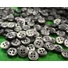 Kép 3/3 - Inggomb – Gyöngyházfényű közép szürke színben, négylyukú, 10mm