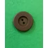 Kép 3/3 - Műanyag gomb – Keki zöld gomb matt színben, kétlyukú, 30mm