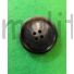 Kép 3/3 - Műanyag gomb – Kabátgomb szürke cirmos színben, négylyukú, 28mm