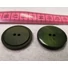 Kép 4/4 - Műanyag gomb – Kabátgomb, koptatott zöld , kétlyukú, 28mm
