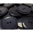 Kép 3/4 - Műanyag gomb – Kabátgomb, koptatott kék, kétlyukú, 28mm Kép 3/4 - Műanyag gomb – Kabátgomb, koptatott kék, kétlyukú, 28mm