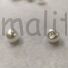 Kép 2/3 - Gyöngy gomb – Gyöngyházfényű, fehér színben, 10mm (2161/16L)