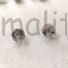 Kép 2/3 - Gyöngy gomb – Menyasszonyi ruha gomb, ezüst színben, 10mm (120430)