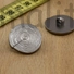 Kép 1/4 - Fém gomb – ZITA, ezüst színben, 40"