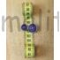 Kép 2/2 - Műanyag gomb – Kabátgomb, lila színben, 24"-32"