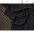 Kép 4/5 - Muszlin jacquard – Pöttyös mintával, fekete színben