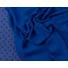 Kép 4/5 - Muszlin jacquard – Pöttyös mintával, királykék színben