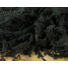 Kép 3/4 - Tüll csipke – Fekete színben, leveles mintával, bordűrös