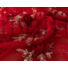 Kép 4/4 - Alkalmi tüll – 3D virágos mintával, piros színben,