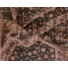 Kép 4/4 - Alkalmi tüll – Barack színben, glitteres indázó virág mintával, bordűrös